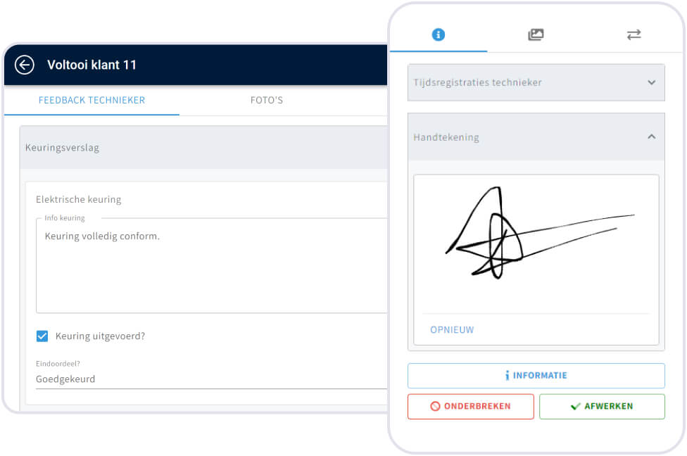 Connect execution data directly back to AFAS